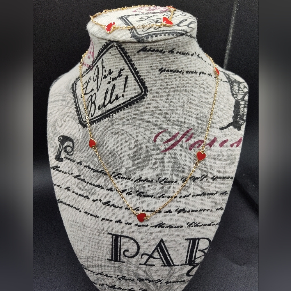 Necklace, Bracelets and Ring set
